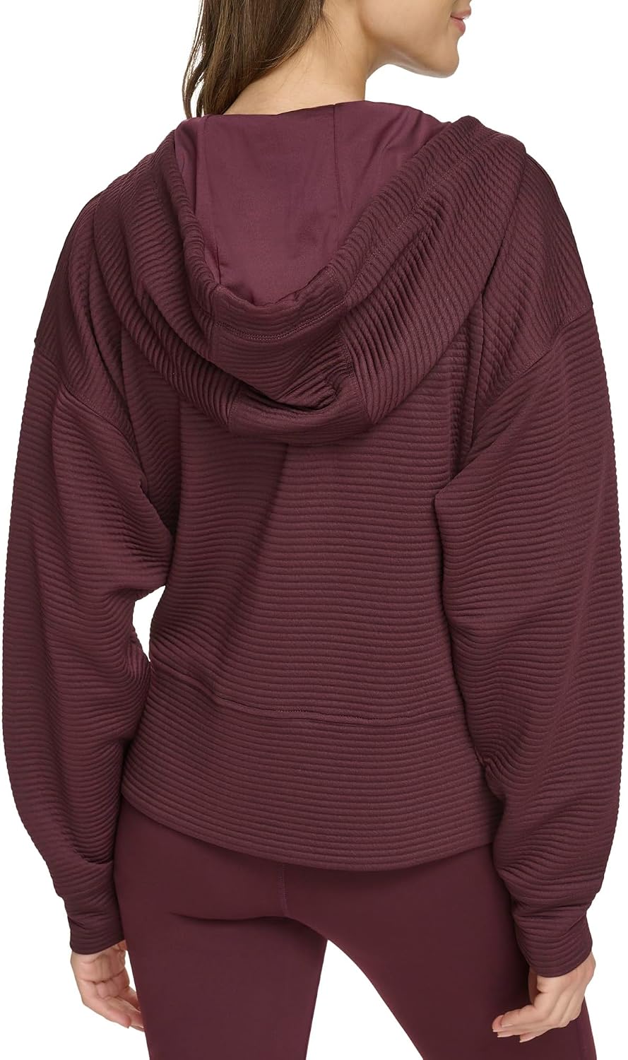 DKNY Women's Full Zip Tech Hoodie Jacket