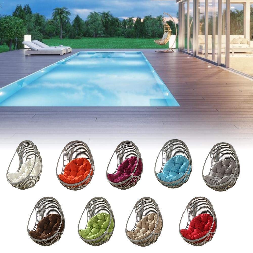 YULIAN Yuany Dondolo Uovo Cuscino Sedia con Sospensione Poltrona pensile Appeso Nido Stretto Addensare sospeso Back To Patio Giardino, 90,12 Mila Centimetri Grande Vendita (Senza Poltrona),B
