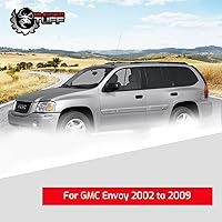 Vista 8 de Conjunto de vidrio para espejo lateral del pasajero con placa trasera de plástico (no calentada) compatible con Chevy Trailblazer, GMC Envoy, Buick