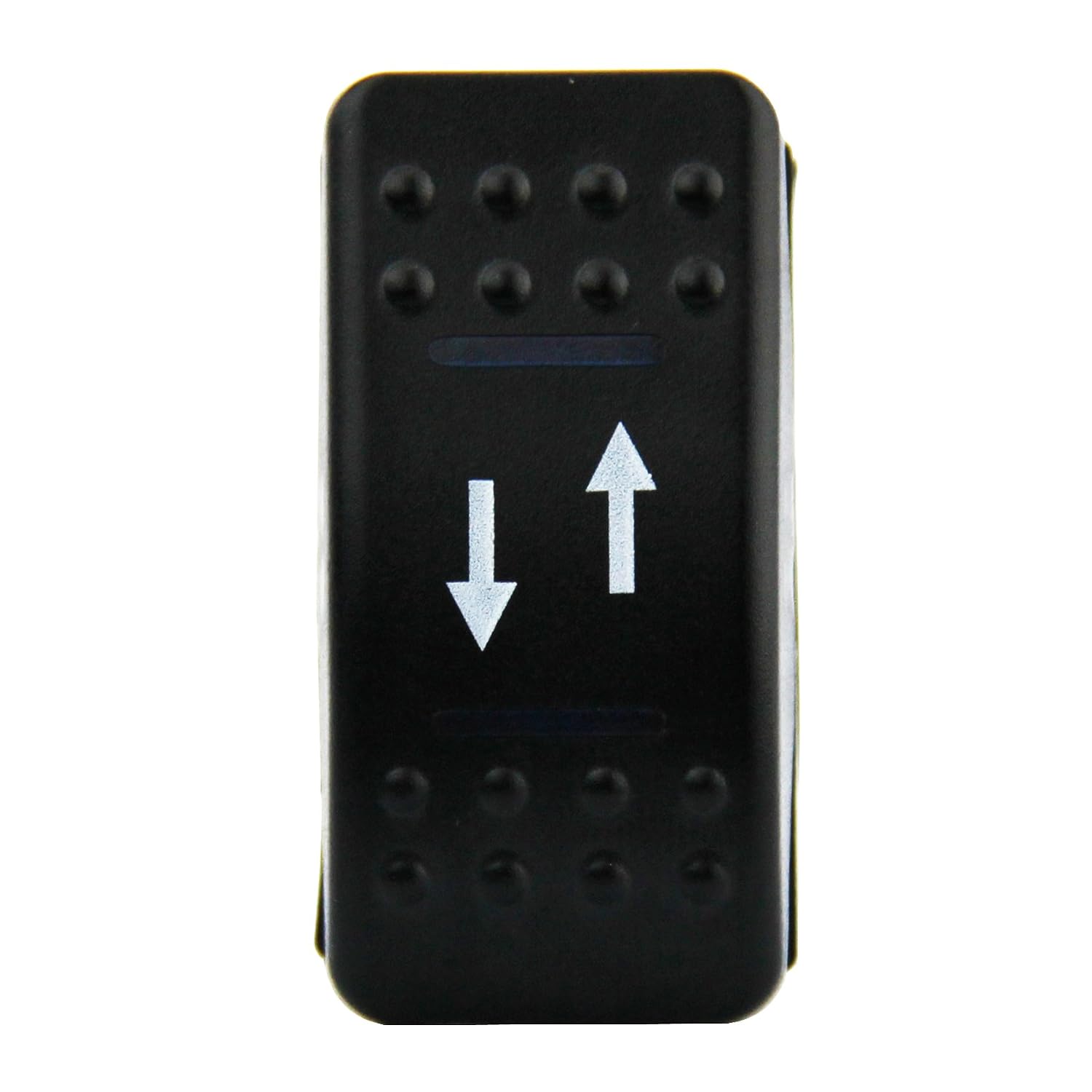 4 Pin Marine Grade ON-Off-ON/Open-Close/in-Out Momentary Rocker Switch with Blue LED Light and Etched Arrow Symbols DC 12V/20A, 24V/10A from U.S. SOLID