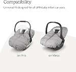 UPPAbaby CozyGanoosh pour Aria et Mesa Sièges de voiture pour enfants/Ultra-Plush, Weather-Proof/Charcoal Mélange