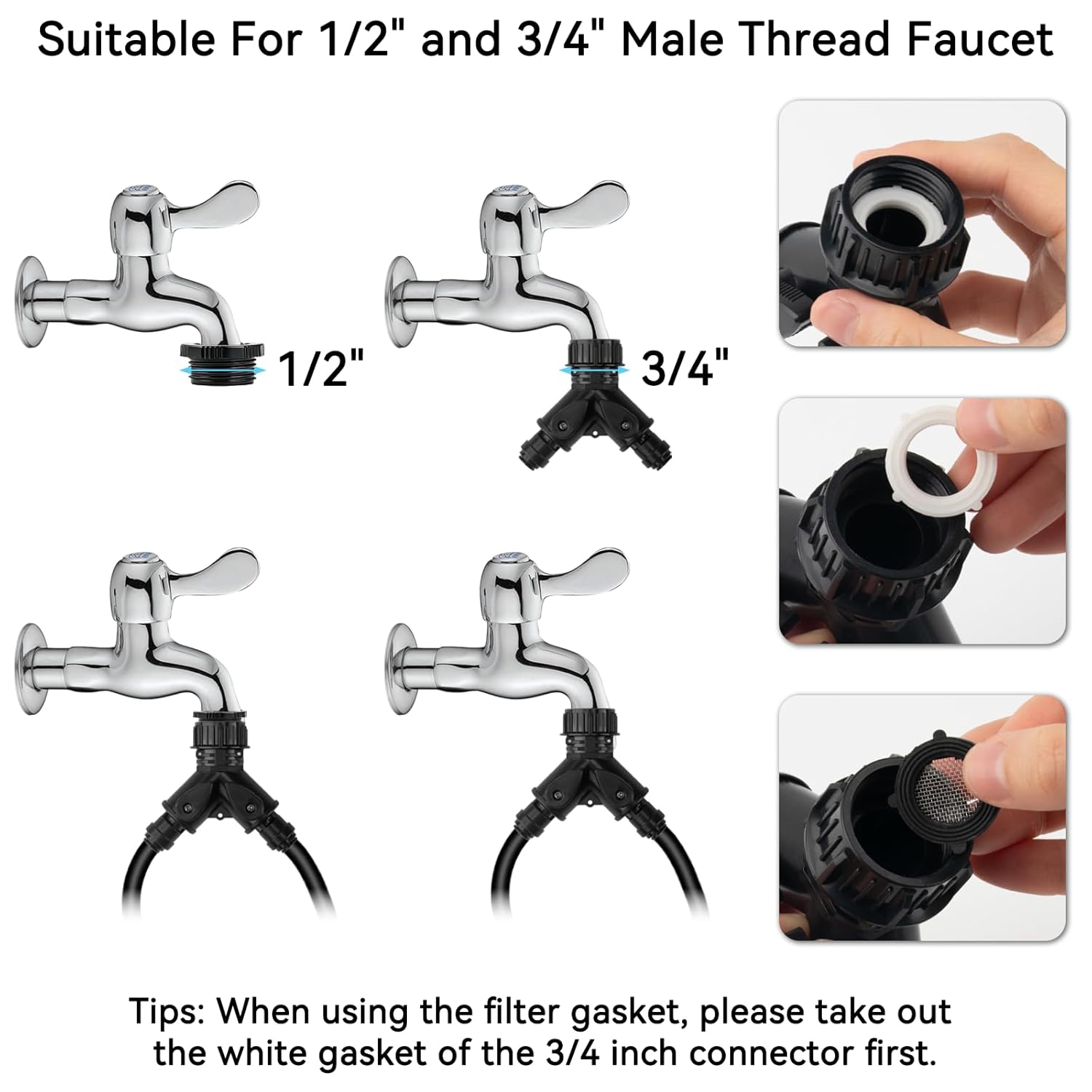 98.4Ft Drip Irrigation System, 360° Bendable Drip Irrigation Kit Automatic Irrigation System for Garden, Adjustable Garden Watering Misting System for Greenhouse, Yard, Lawn, Plant