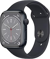 Apple Watch Series 8 GPS 45mm Midnight (Renewed) - ECG, Sleep, Temp Tracking, Fall Detection - $169 Deal