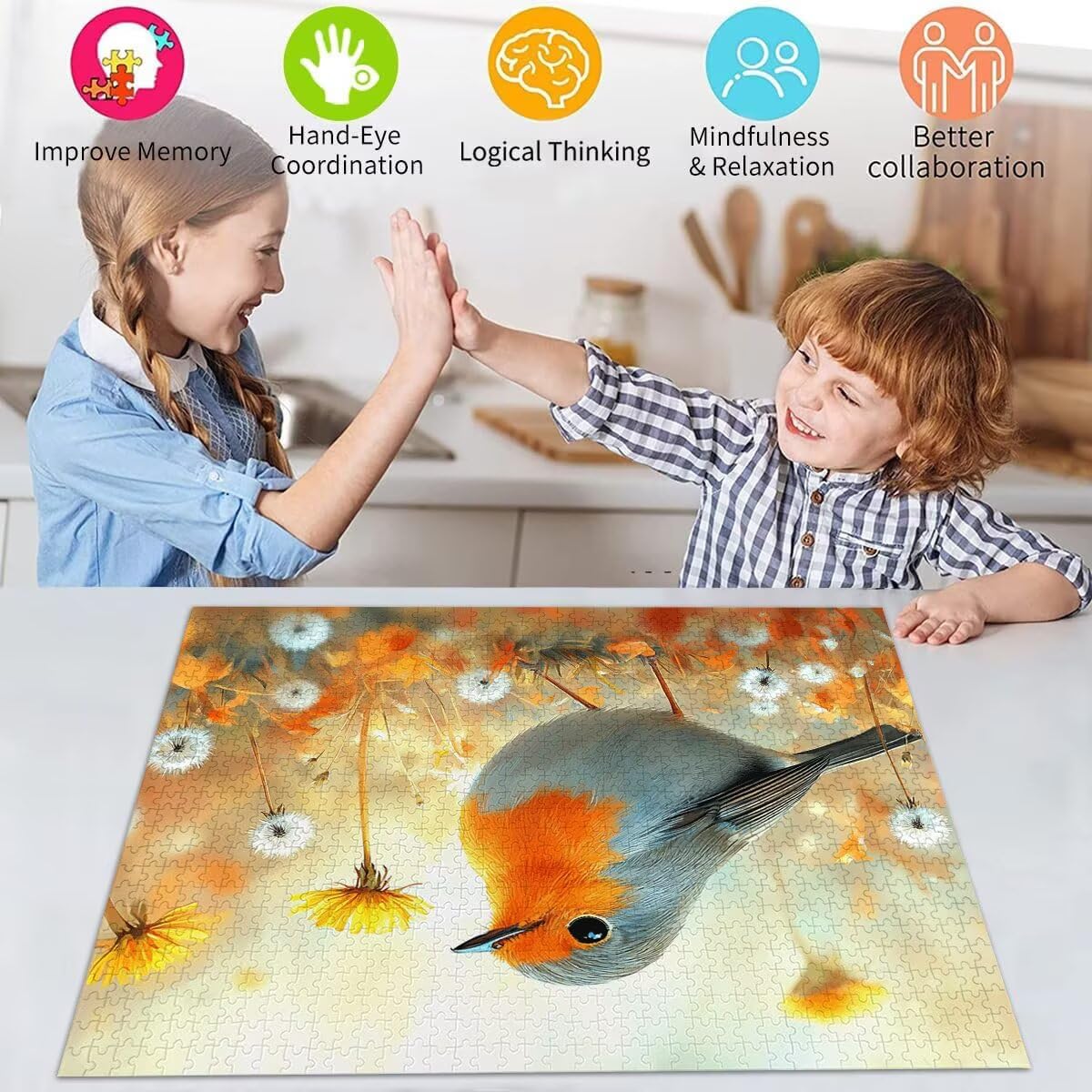 Puzzle Erwachsene 2000 Teile Vogel Tier Educa Jigsaw für Kinder ab 8 Jahren Mädchen Jungen, Erwachsene Impossible Klassische Puzzles Schwer, Anspruchsvoll Spielspaß, Als Familienspiel 70x99cm t-738