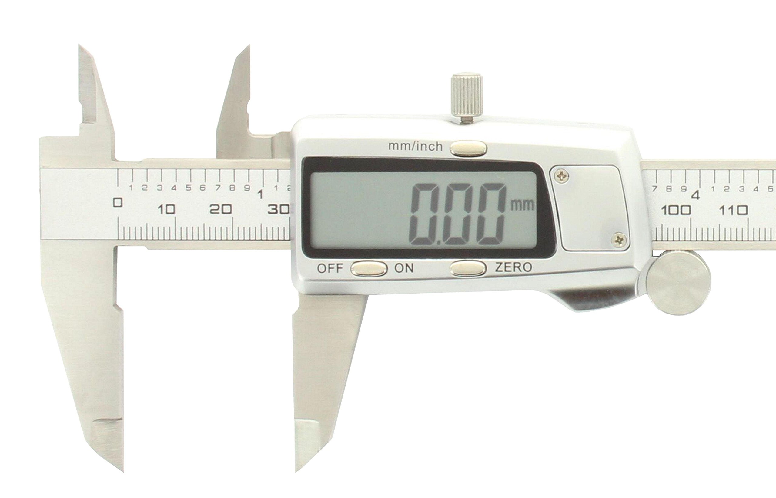 Calibre digital 300 mm - Calibre digital de acero inoxidable, indicación mm/pulg.