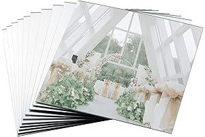 mwellewm Acrylic Square Mirror Centerpieces