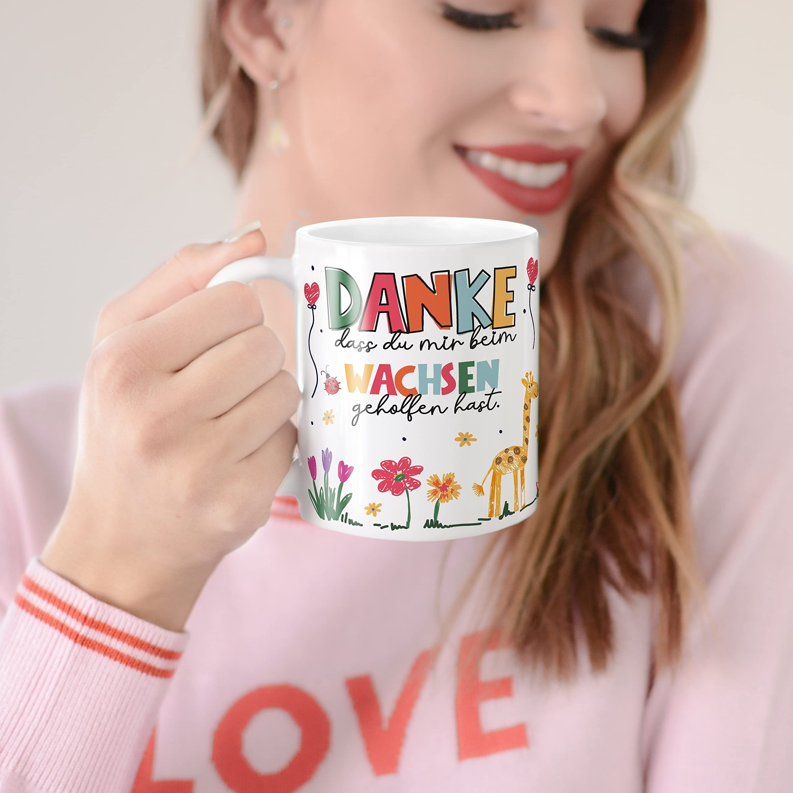 Danke-Tasse Für Erzieherin - Süßes Abschiedsgeschenk Mit Liebevollem Spruch