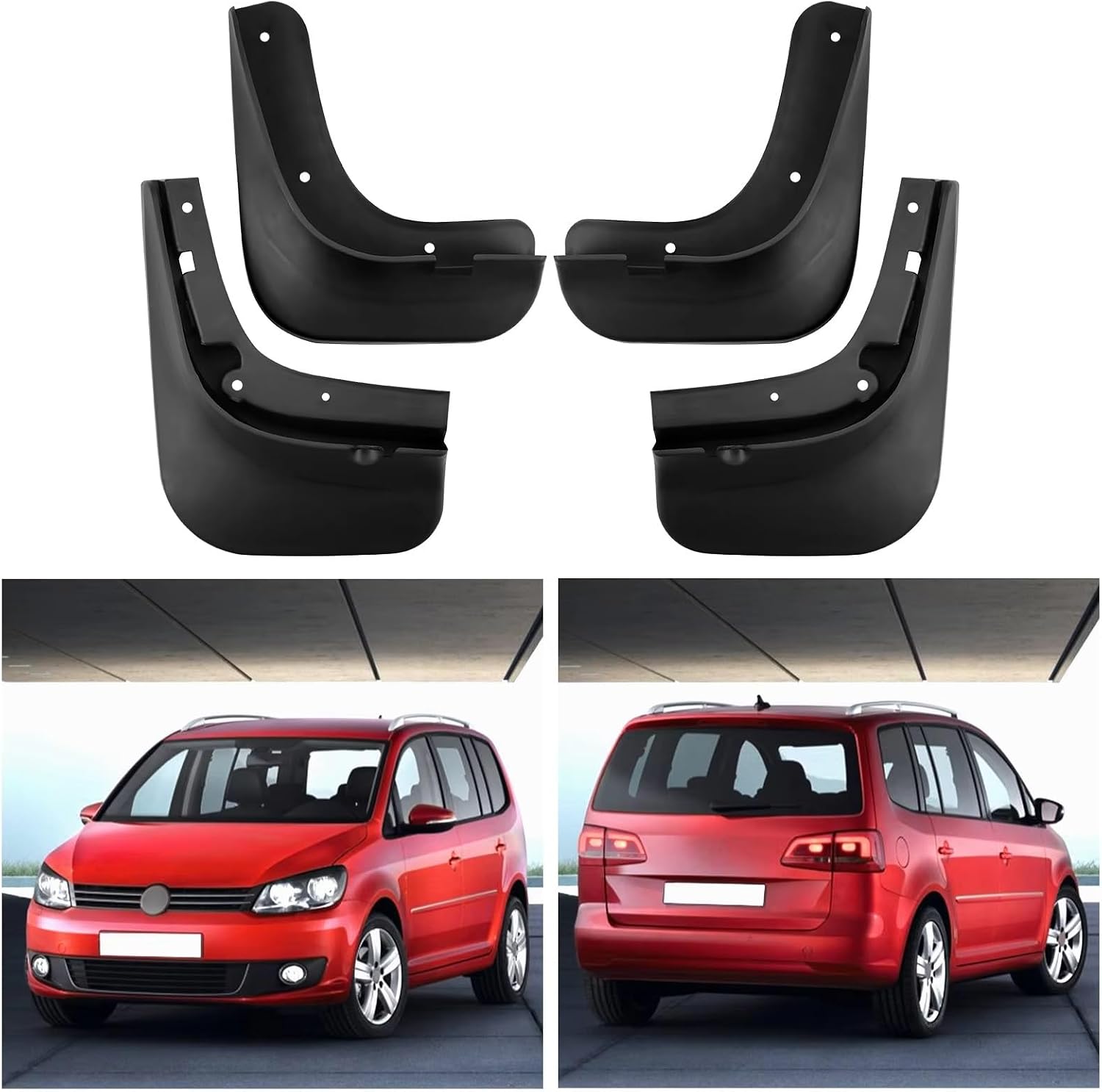 mudflaps for VW for Touran 2011-2015 Mudflaps Splash Guards Mud Flap Mudguards Fender Front Rear Styling