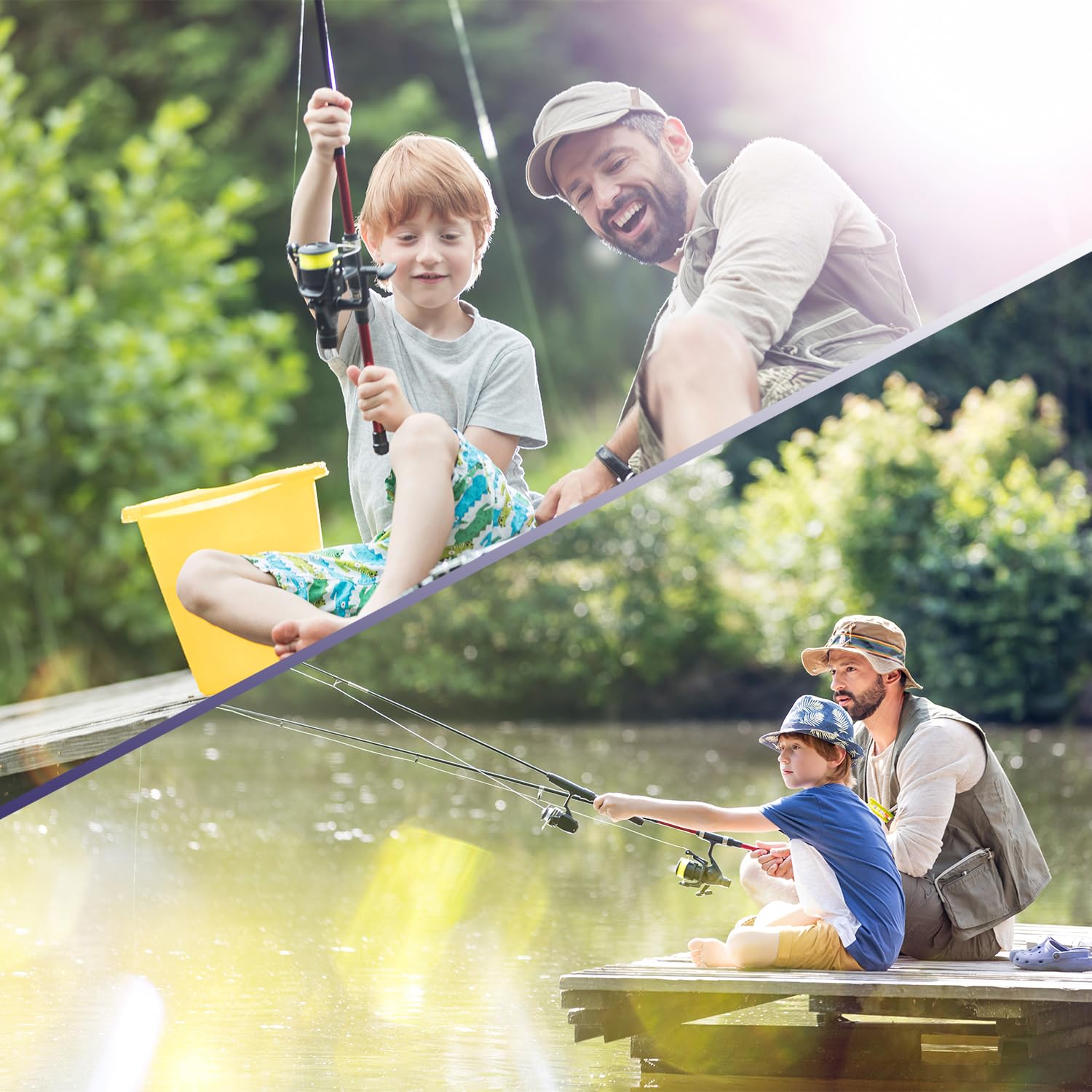 Filet de pêche, Manche télescopique Pliable et Pliable, Filet en Nylon Durable pour Une pêche ou Une Remise à l'eau en Toute sécurité - 92 cm