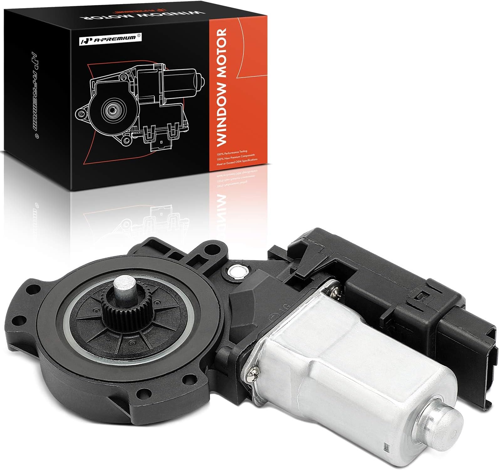 A-Premium Front Left Power Window Lift Motor Compatible with Hyundai Sonata 2006 2007 2008 2009 2010 Sedan, Driver Side, with Anti-Clip Function, Replace# 82450-3K011