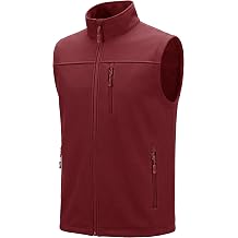 MAGCOMSEN Mens Softshell Golf Vest Outerwear Lightweight Fleece