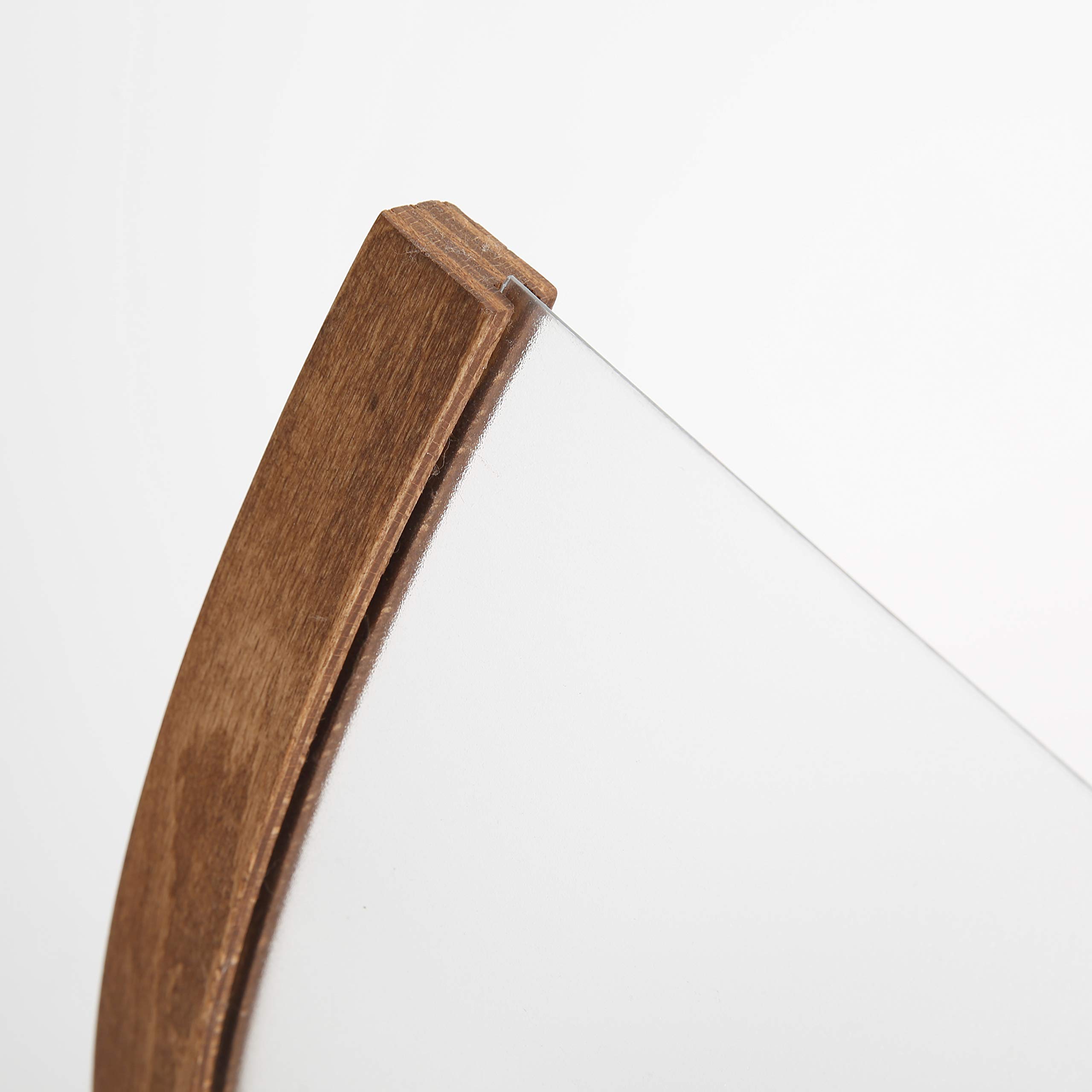 Holz Tischaufsteller (2 St.) Arcade DIN A4 Hochformat Tischkartenhalter aus dunklem Buchenholz