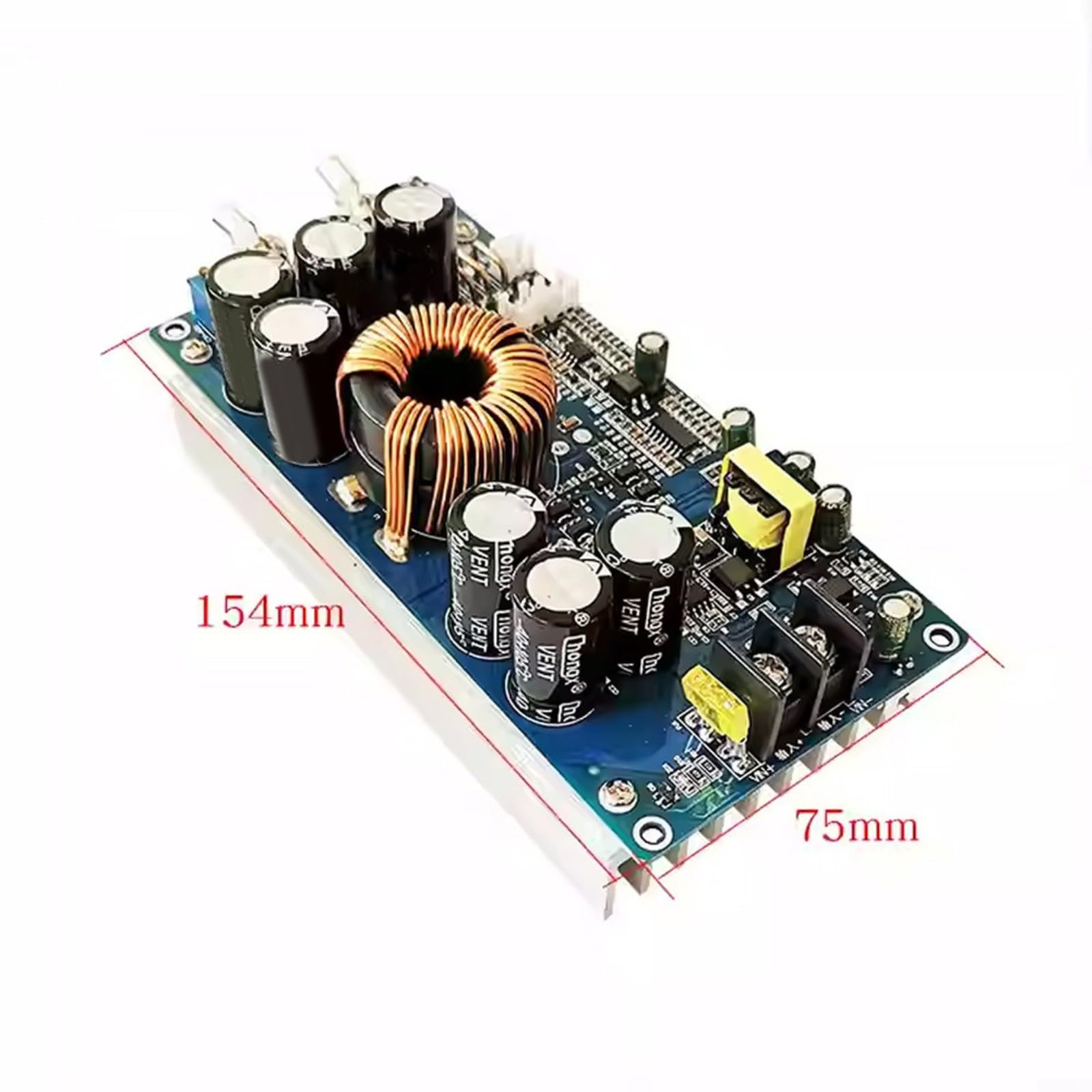 KiraKira Wysoka moc 800 W 30 A DC Step-Down Regulowane napięcie 20 V-70 V do 2,5 V-58 V Konwerter prądu stałego Elektronika