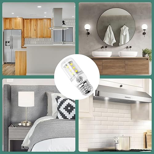 Miniatura 5 de AMI PARTS KEI D34L 5304511738 E27 Bombilla LED para refrigerador 3.5 W compatible con frig.idaire Kenmore bombilla AP6278388 PS12364857 (85V-265V