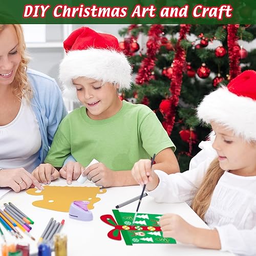 Miniatura 4 de Kit de manualidades de Navidad para niños, adornos de árbol de Navidad, arte y manualidades, proyecto de bricolaje, casa de jengibre, kit de