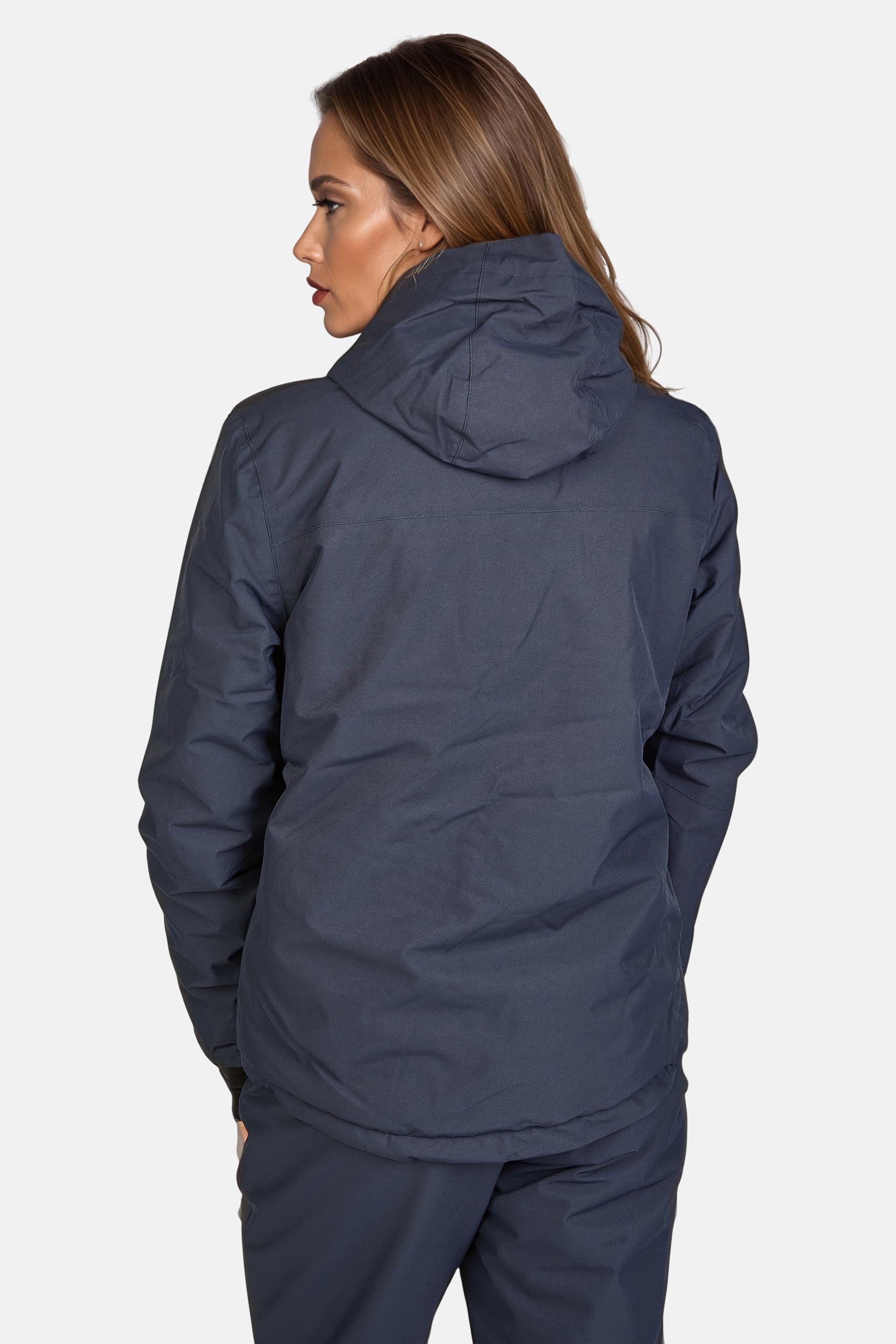 Weichers Skianzug Gr.M-XXL Damen Skijacke Skihose Schneeanzug Pants mit Kapuze Winddicht Wasserdicht Skifahren Schnee