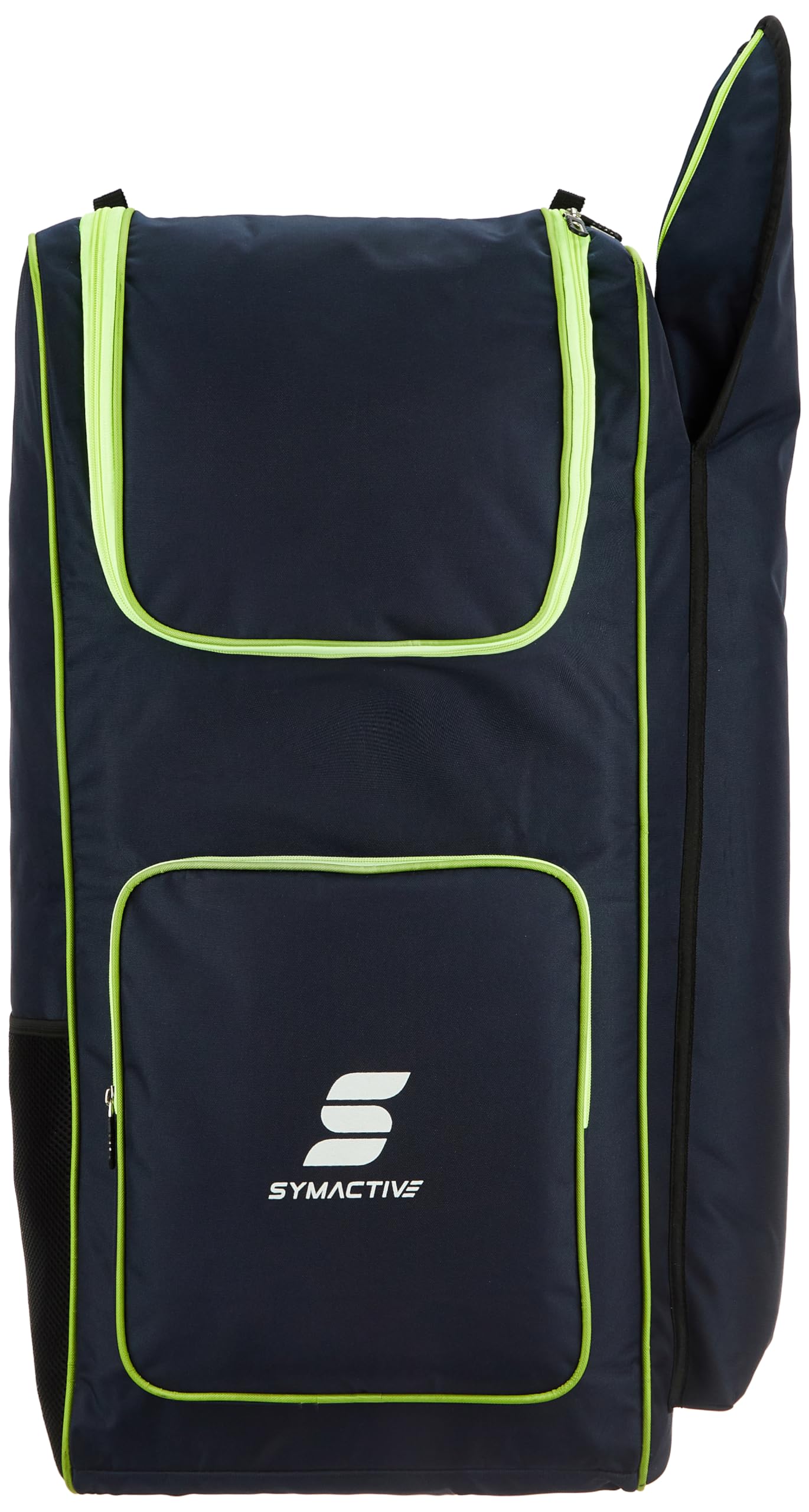 Amazon Brand - Symactive Cricket Kit Bag | Dedicated Bat Pocket | Durable Construction | Ample Storage Space | Adjustable Shoulder Straps | Zipper (Blue) (B0D1QLW9NY) Amazon Price History, Amazon Price Tracker