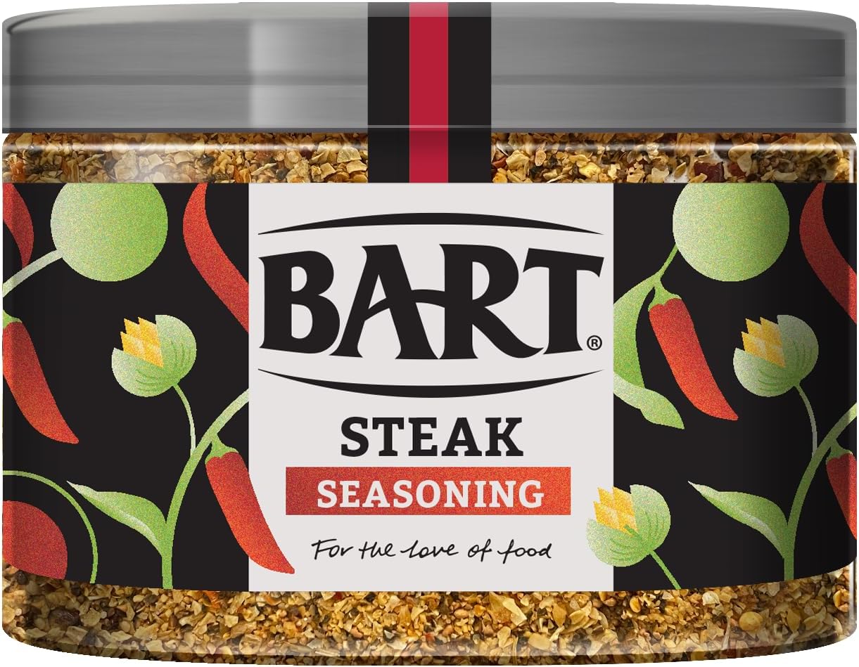 BART Steak Seasoning Large Pack - 250g - Sweet & Smoky, Ideal for Pork Ribs, Chicken Wings & Other Meat