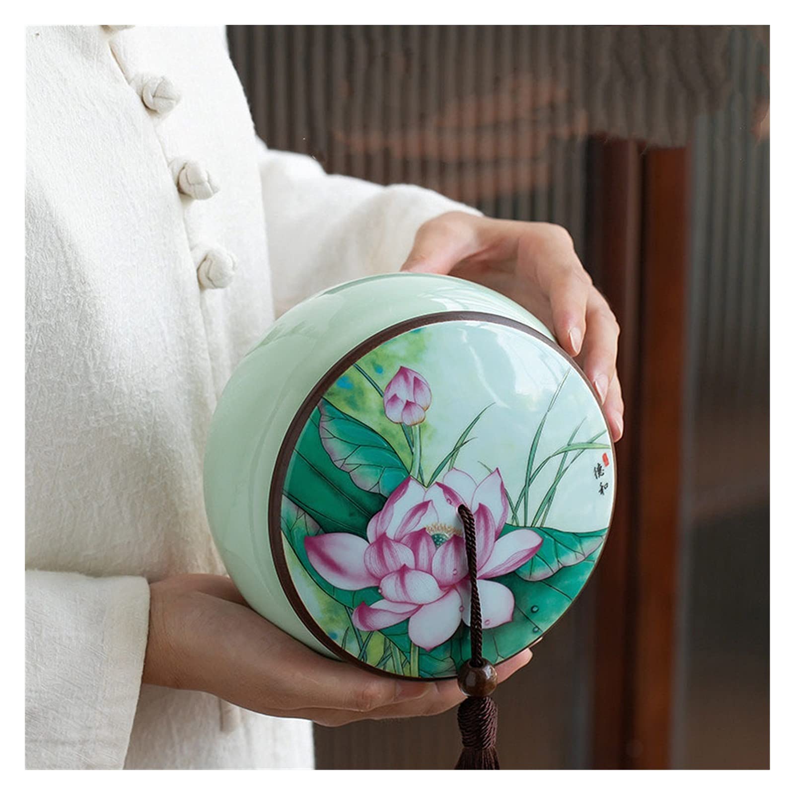 Pudełko na herbatę Ceramiczny czajniczek Zielona herbata Herbata Przechowywanie słoików Artykuły gospodarstwa domowego Słoik Słoik do herbaty Przechowywanie herbaty, prezent dla przyjaciół i rodziny