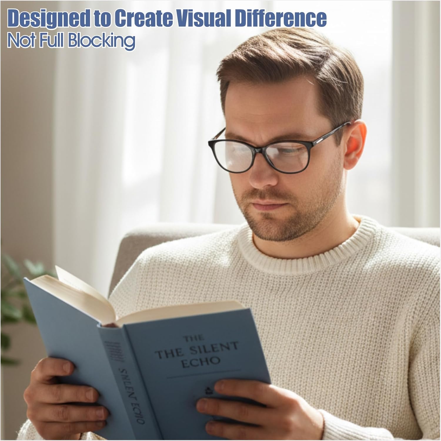 Professional Amblyopia Occluder Film for Glasses, Translucent Eye Patch Alternative for Lazy Eye Training, Vision Therapy Lens Cover, Custom Cut (0.5)