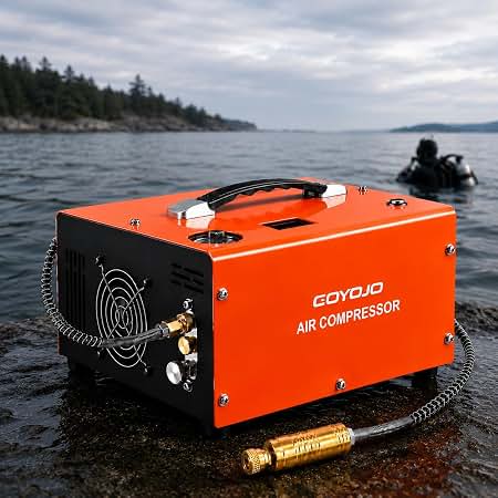 Amazon.com: TUXING PCP Air Compressor Double Cylinder 4500Psi
