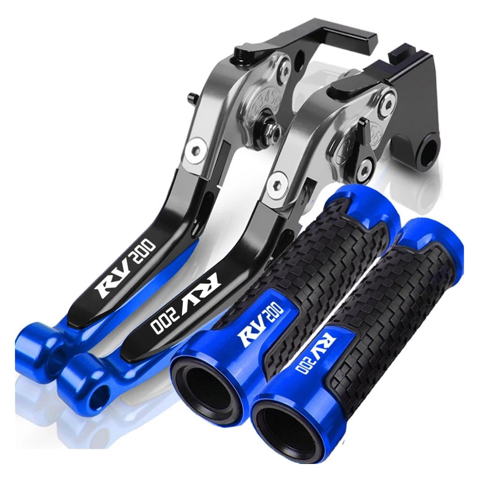 AOBEYO Motorcycle Control Levers Adjustable Brake Clutch Levers Throttle Hand Bar for Suzuki RV200 2016-2017(16)