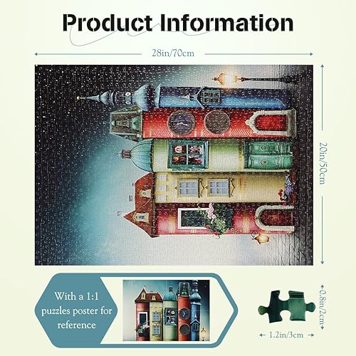 Miniatura 2 de Rompecabezas de 1000 piezas para adultos, rompecabezas de Bookcity, regalo, 1000 piezas, 28 x 20 pulgadas