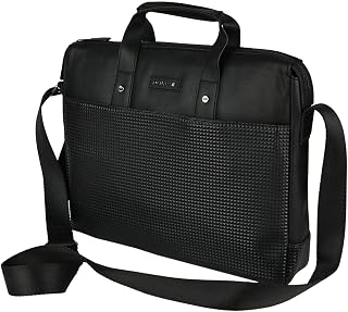 Police Borsa Lavoro Uomo Nera, in PU, Tracolla Porta PC, Messenger Portadocumenti, Ufficio, Università, Ventiquattrore Business