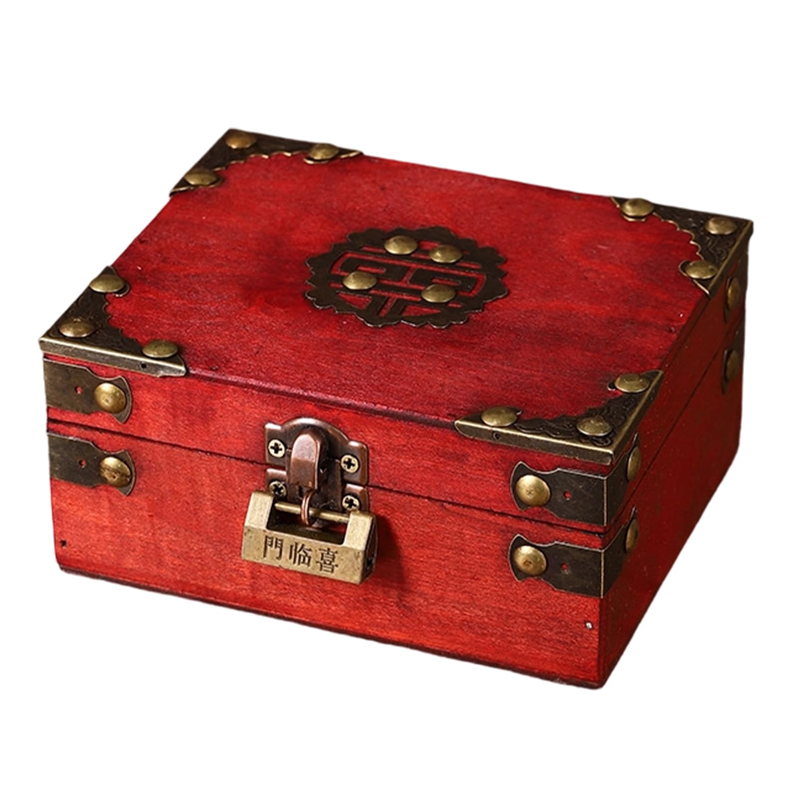Oxxggkao Rustics Wood Storage Box Featuring Clasp for Secure Storage of Valuables and As Home Decoration Items Jewelry Box