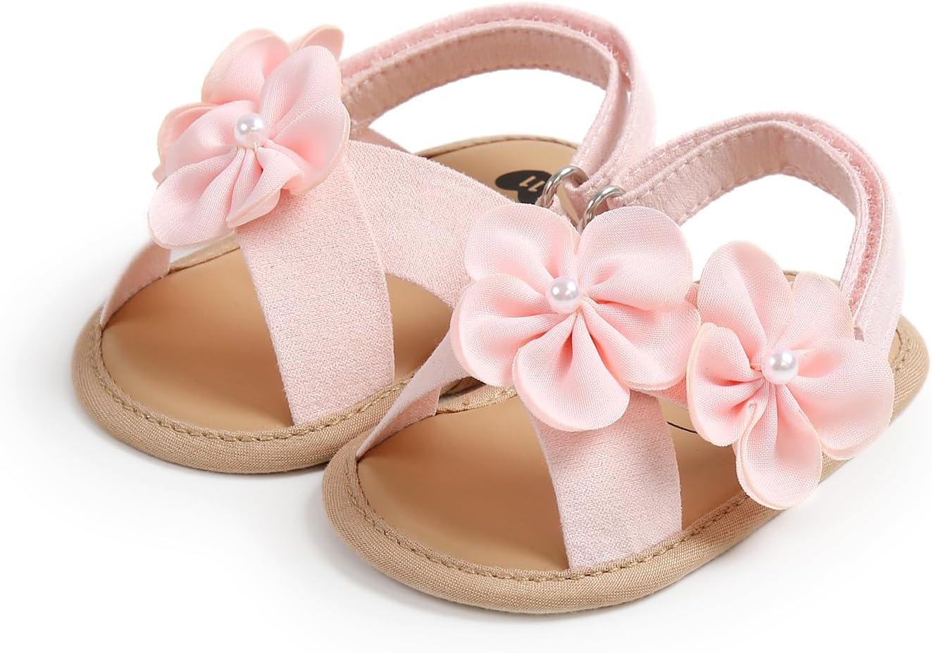 Infant Baby Girls Sandals Summer Baby Wedding Dress Flat Shoes Newborn Crib Shoes First Walkers Prewalkers Shoes - Image 7