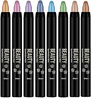 Eye Shadow Pen Set - Cream 2,2Gx8Pcs 120G | Smudge Proof Eyeshadow Stick | Highlighter Makeup Kit | Lätt blandbar kosmetika | Kvinnor Daily Party Look Skönhetspresent
