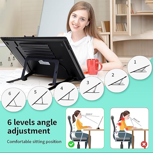 Vista 20 de TSOCOS Almohadilla de luz recargable A3, tablero de luz de pintura de diamante súper brillante, caja de luz portátil con pilas, 3 colores, 6 niveles