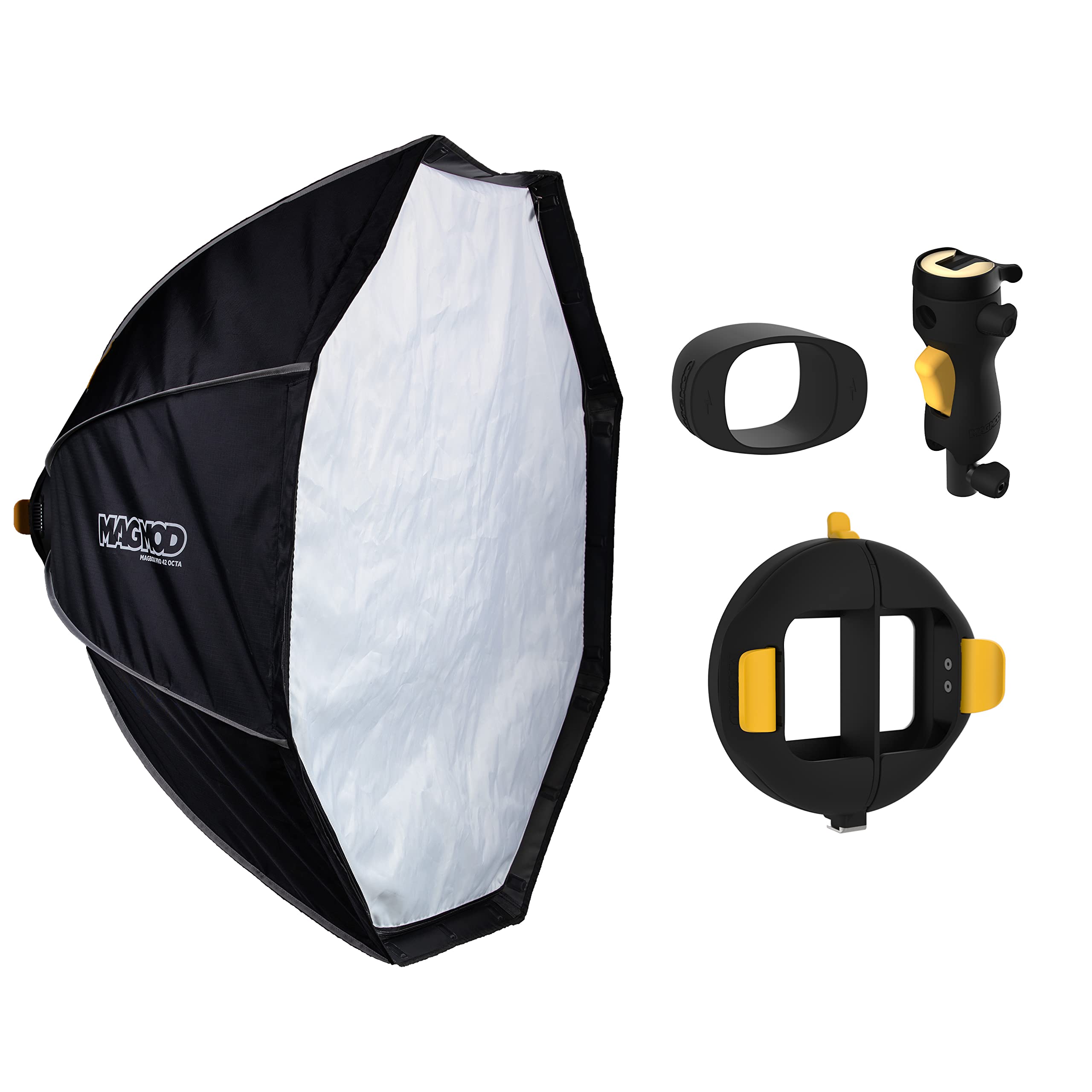 MagMod MagBox Pro 42 Octa Starter Kit Bundle, with MagBox Pro 42 Octa Softbox, MagShoe 2, MagRing 2 and MagGrip 2, Complete 4 Pc. Softbox Lighting System