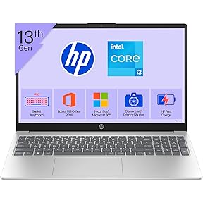 HP 14s, 12th Gen Intel Core i3 (8GB RAM, 512GB SSD), 14