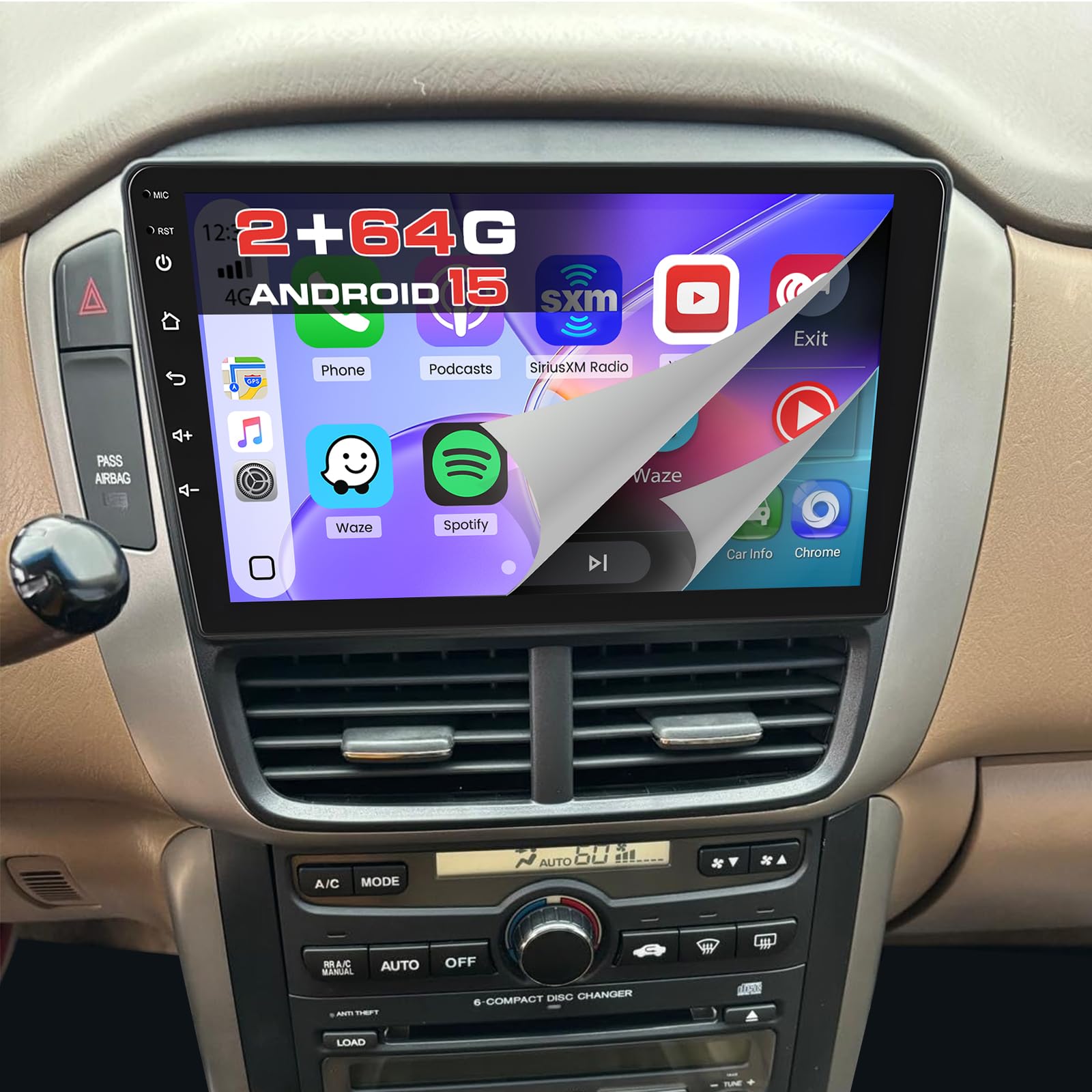 Amazon.com: [DSP & EQ] 2+64G Car Radio for Honda Pilot 2006-2008