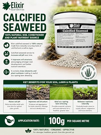 Elixir Gardens Calcified Seaweed Fertiliser & Soil Conditioner 10kg Bag