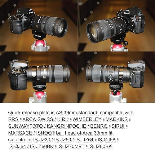 Miniatura 9 de Anillo de montaje de trípode de collar de lente de metal compatible con Sony FE 2.756-7.874 in f4 G OSS SEL70200G - Soporte inferior es Arca-Swiss