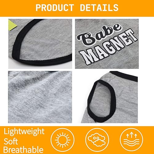 Miniatura 4 de Yikeyo Juego de 3 ropa para perros pequeños niños gatos verano mascotas cachorros camisa para Chihuahua Yorkies A/3 PC.