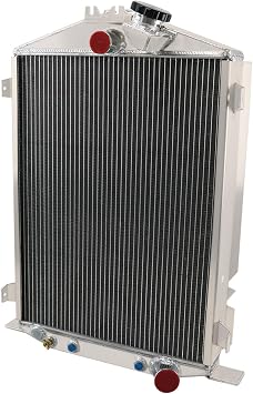 ALLOYWORKS New 4 Row All Aluminum Radiator For 1932 Ford High Boy/Street/Rat Rod Tank 32 Downflow Radiator | All Aluminum Radiator. Superior cooling performance. Long service life. Ideal For daily commuter cars & modified cars.