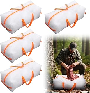 Pangda 4 Pcs Heavy Duty Zippered Game Bags Deer Elk Boned Out Hunting Meat Bag Reusable Breathable Meat Bags for Game Animals Deer Antelope Sheep Moose, Caribou Hunting Gear Accessories
