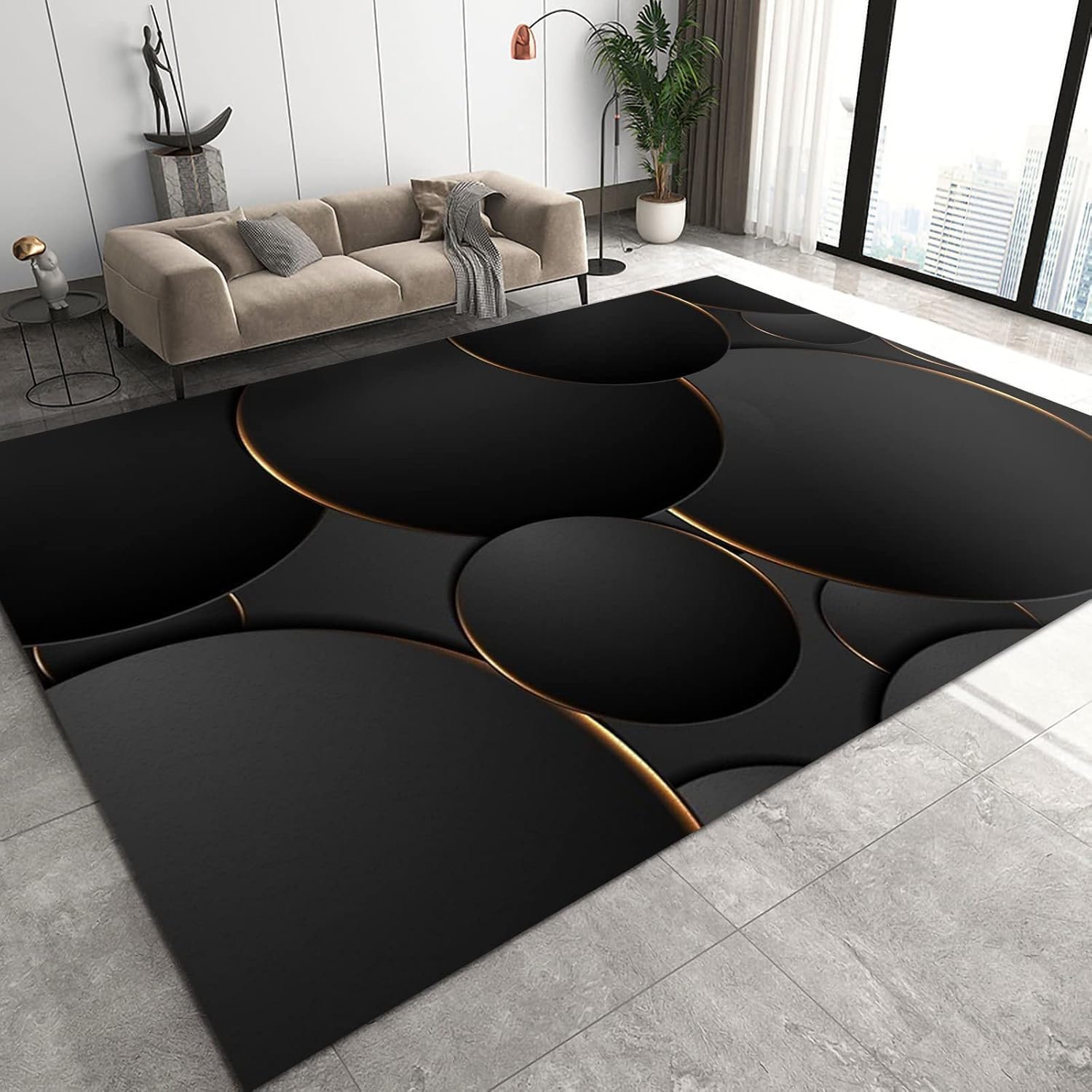 Tapis poil ras flanelle tout doux 180 x 280 cm pour réchauffer vos sols froids
