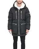 mens Men&apos;s Heavyweight Quilted Sherpa Hooded Parka