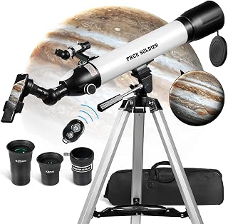 Telescopes for Adults Astronomy - 700x90mm AZ Astronomical Professional Refractor Telescope for Kids Beginners with Advanced Eyepieces, Cool Christmas Gift for Men, White