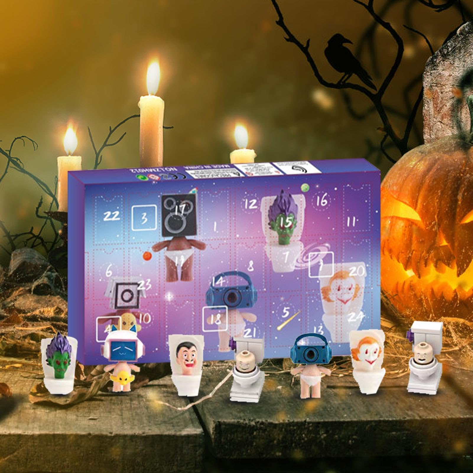 Skibidi Toilet Adventskalender 2024 – 24 Figuren In 24 Tagen – Halloween Countdown Mit TV-Mann & Co. Für Kinder (ab 3 Jahren) Skibidi Toilet Adventskalender 2024 – 24 Figuren In 24 Tagen – Halloween Countdown Mit TV-Mann & Co. Für Kinder (ab 3 Jahren)