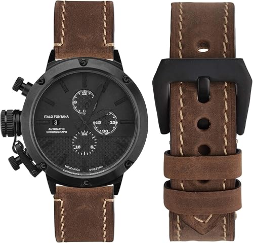 Miniatura 5 de WOCCI Correas de reloj, 0.709 in 0.787 in 0.866 in 0.945 in estilo silla de montar Crazy Horse Correa de reloj de cuero
