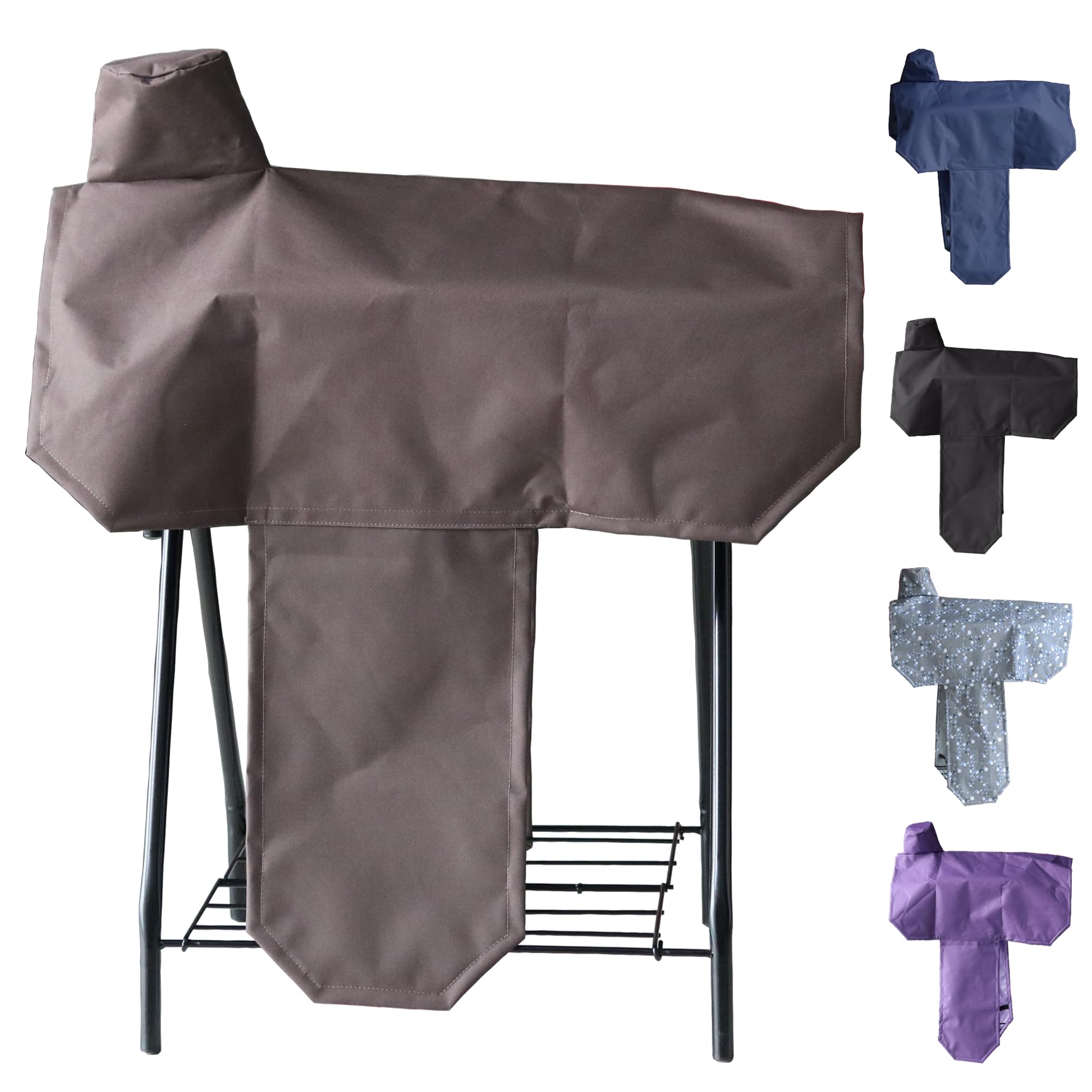 Waterproof Western Saddle Cover, Studry Protective Coverwith 6 Elastic Straps to Secure fit Each Corners and Fenders,One Size Fits Most Full-Size Western Saddle