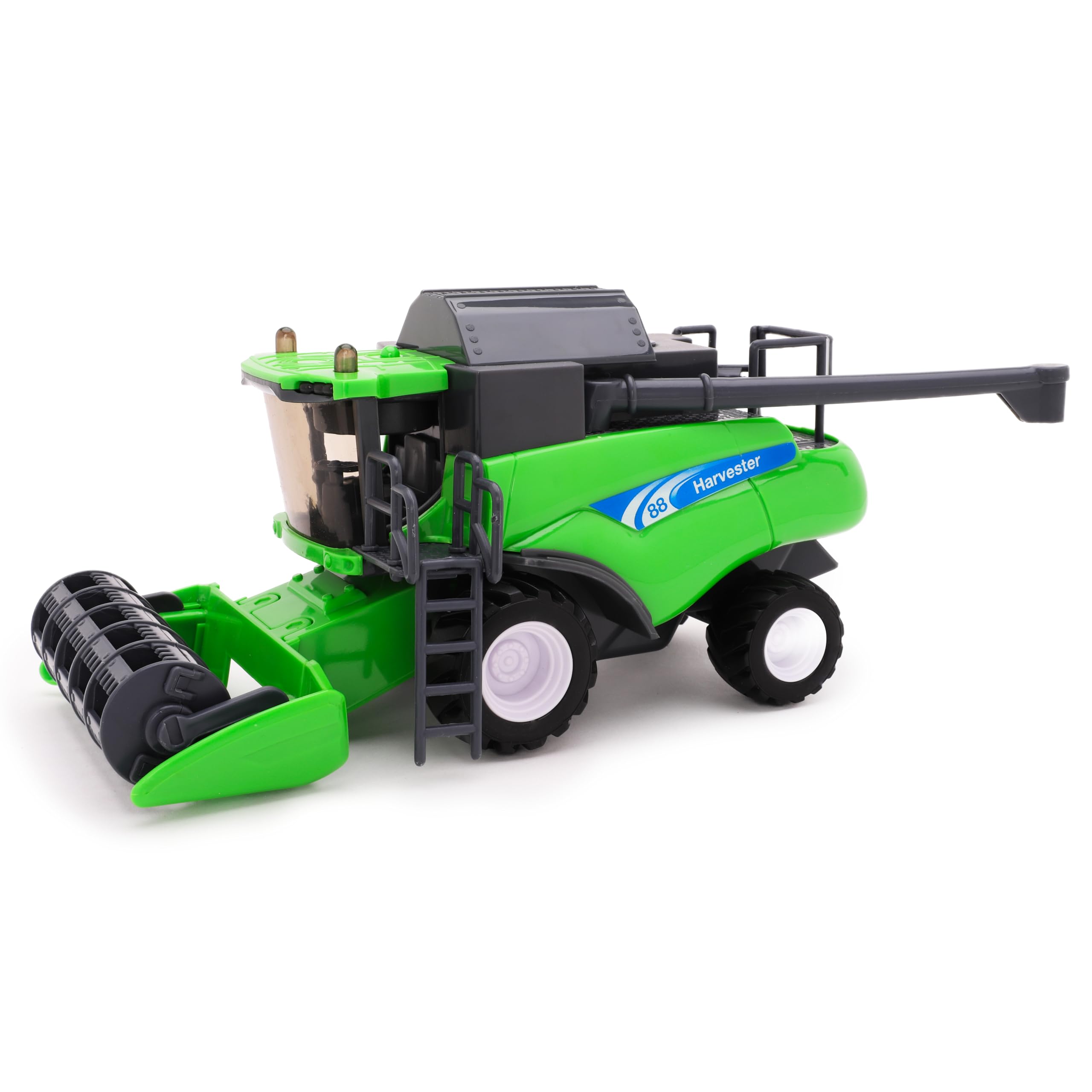 Toyland 1:32 Scale Friction Powered Green Combine Harvester Toy Vehicle - Farm Toys - 25cm x 11cm (9.8" x 4.3")