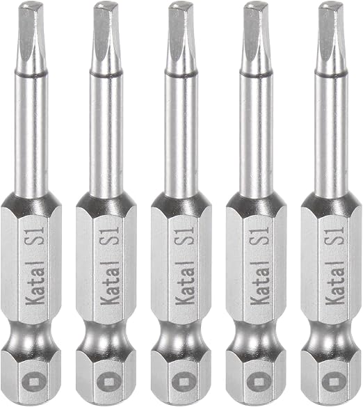 HARFINGTON T5 Torx Head Screwdriver Bit 1/4\" Hex Shank 2\" (50mm) Long Magnetic No Hole Tip Tamper Proof 6 Point Star Screw Driver Drill Bits S2 Steel Industrial Power Screwdrivers