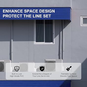 4 Line Set Cover Parts for Ductless Mini Split (Coupling)