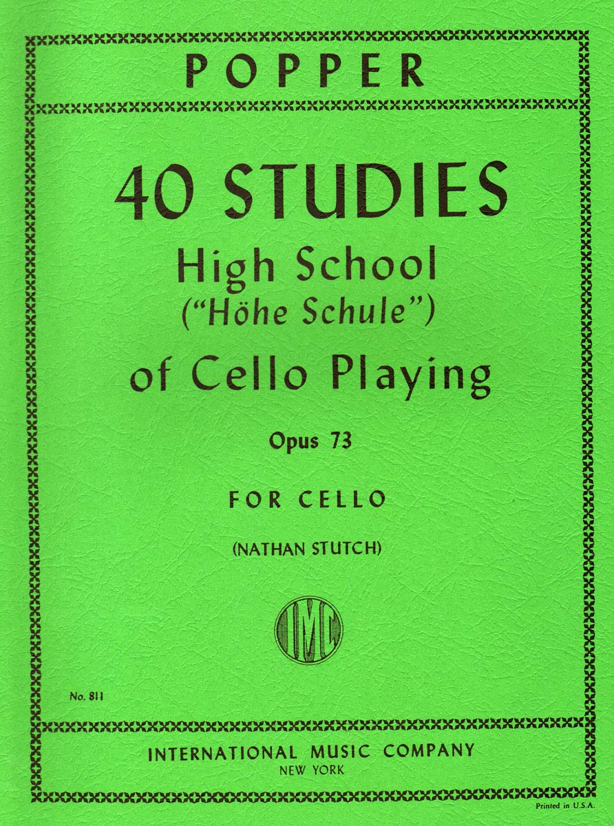 Popper - 40 Studies High School of Cello Playing Opus 73 For Cello